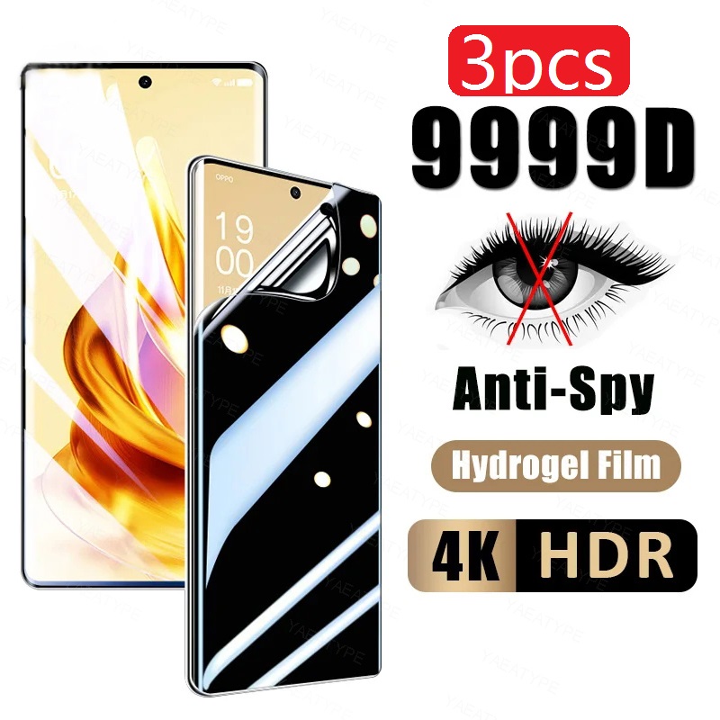 Hydrogel Screen Protector - 3Pcs Privacy Hydrogel Film For OPPO