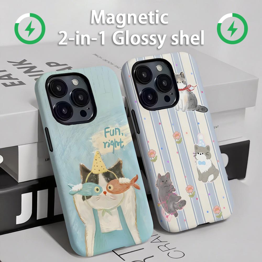 Cute cats and dogs  Phone Case - Apple Iphone 16 review and price